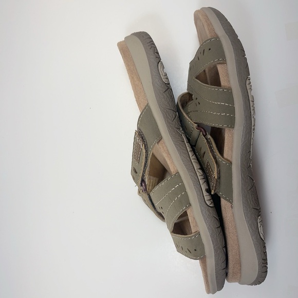 Earth Origins Womens 9 Shantel Slide Brown Suede Leather Shoes - Picture 7 of 12